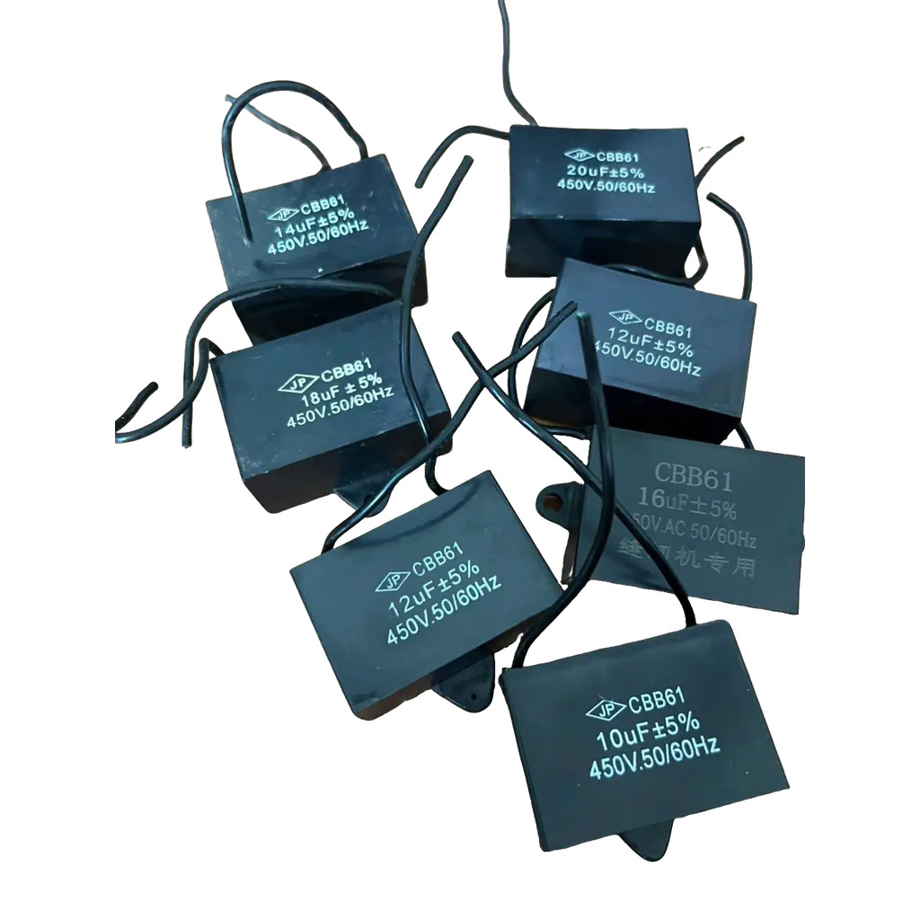 Bomb motor capacitors of all sizes for sewing machine motors (price for