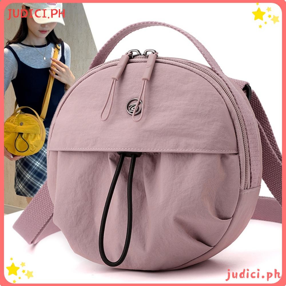 JUDICI Single Shoulder Bag, Round Shape Solid Color Messenger Bags,  Creative Large Capacity Reusable Simple Versatile Crossbody Bag Travel  Outdoor