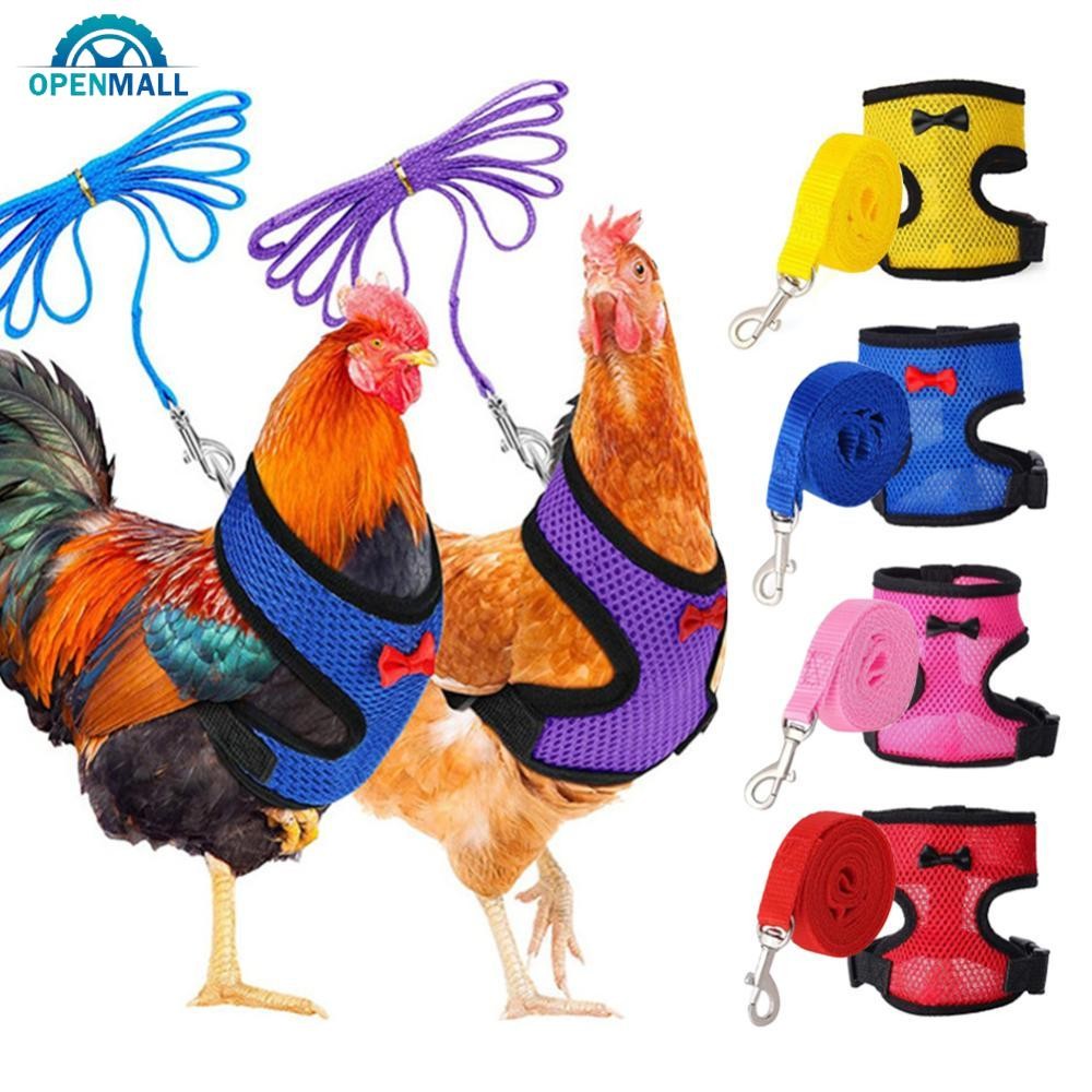 OPENMALL Breathable Mesh Chicken Duck Vest Leashes Poultry Hen Pet ...