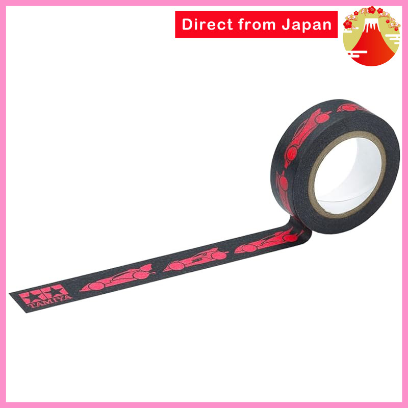 Tamiya Mini 4WD 30th Anniversary Multi Tape - 0.6in Wide, 32.8ft, Black & Pink