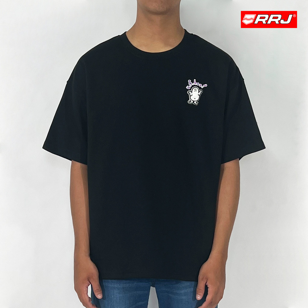 RRJ Men's Basic Tees Oversized Fitting 178934 (Black) | Shopee Philippines