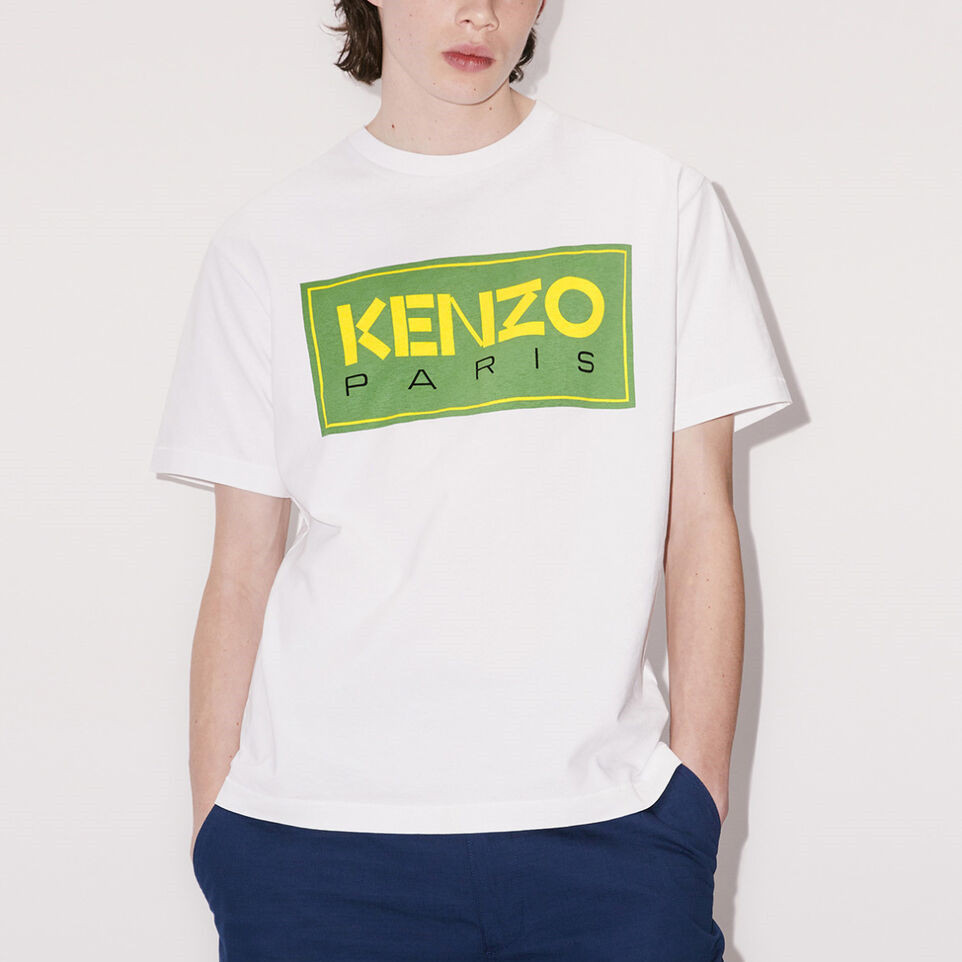 KENZO Cotton Letter Printing New Loose Round Neck Short Sleeve T Men's ...