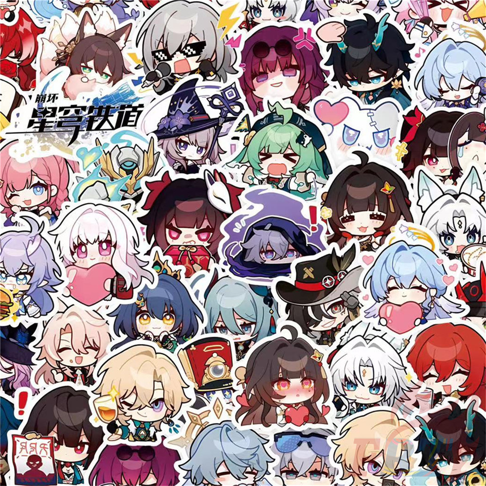 100Pcs/Set Q Funny Honkai: Star Rail Stickers DIY Fashion Doodle Decals ...
