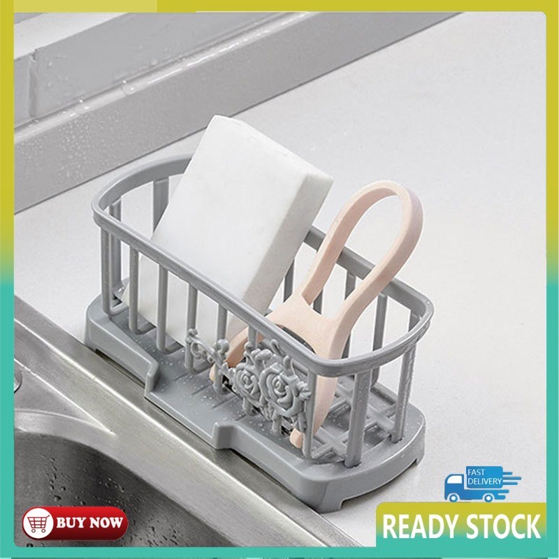 Household Sponge Rack Drainage Rack Multi-function Dish Washing Sponge ...