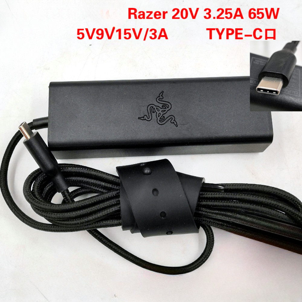 Original Genuine RAZER 20V 3.25A 65W TYPE-C USB-C AC Power Adapter RC30 ...