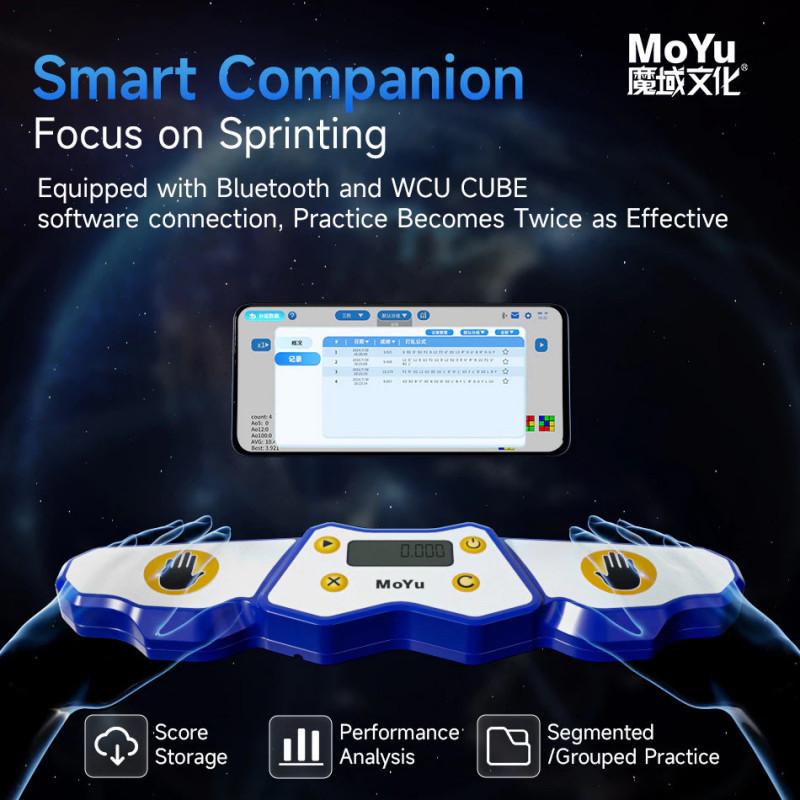 MOYU AI Timer Magic Cube Timer Bluetooth Connect App Anti Mistouch ...