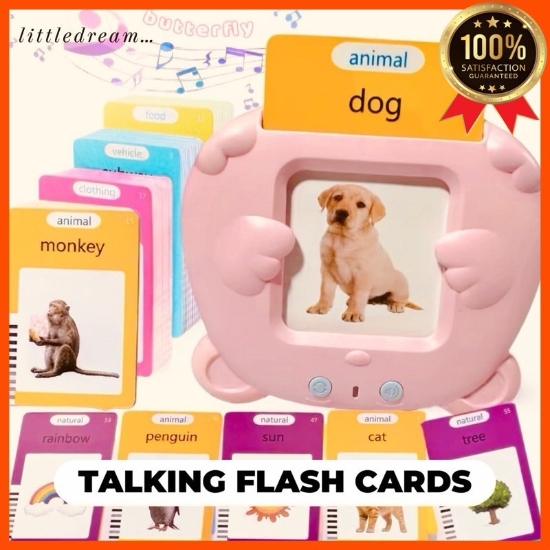 Flash Cards Kids Early Education Learning Toys Talking Flashcards ...