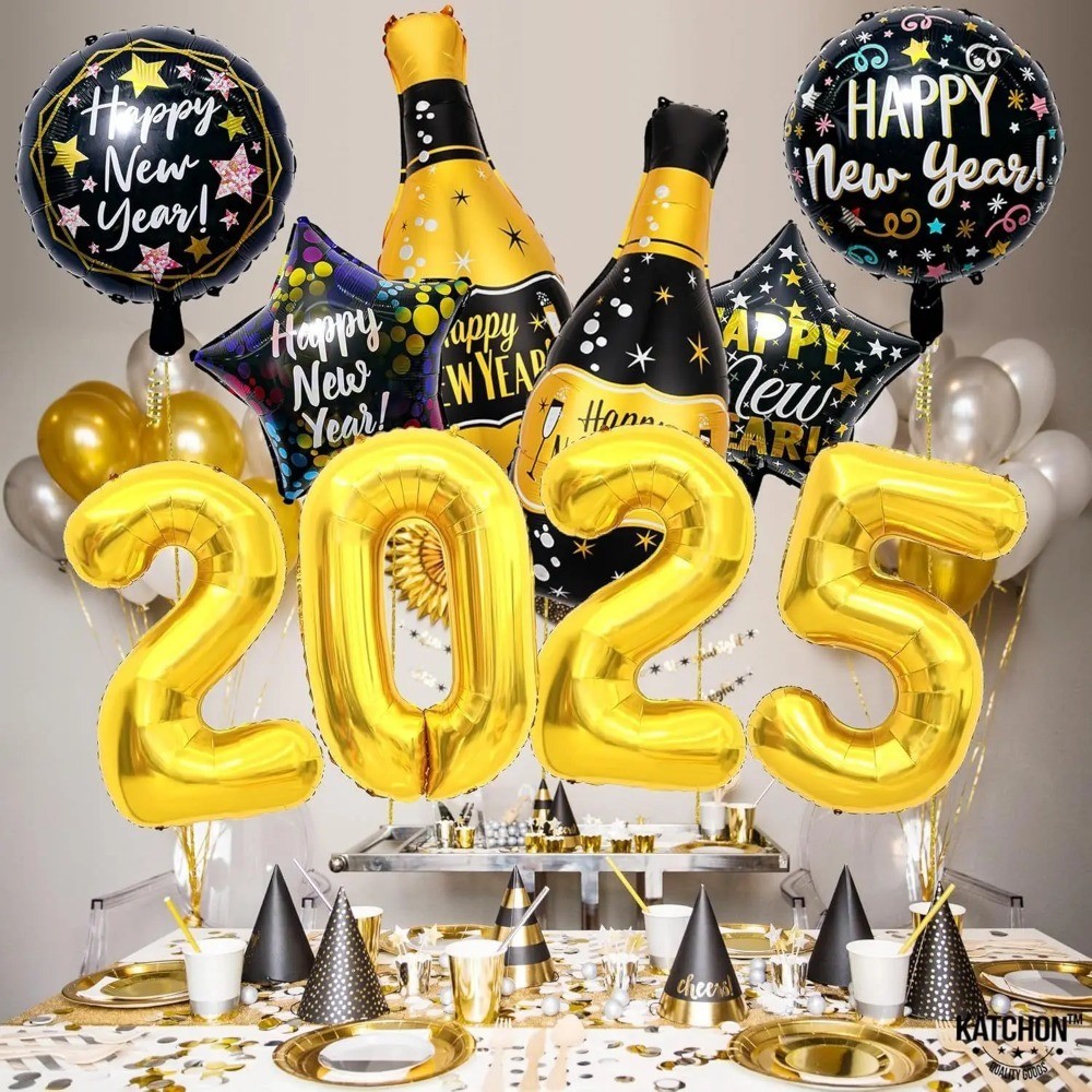thumbnail image 2 of 2025 Happy New Year Balloon Arch Garland Kit Foil Banner Multicolor Party Decor 2 of 5