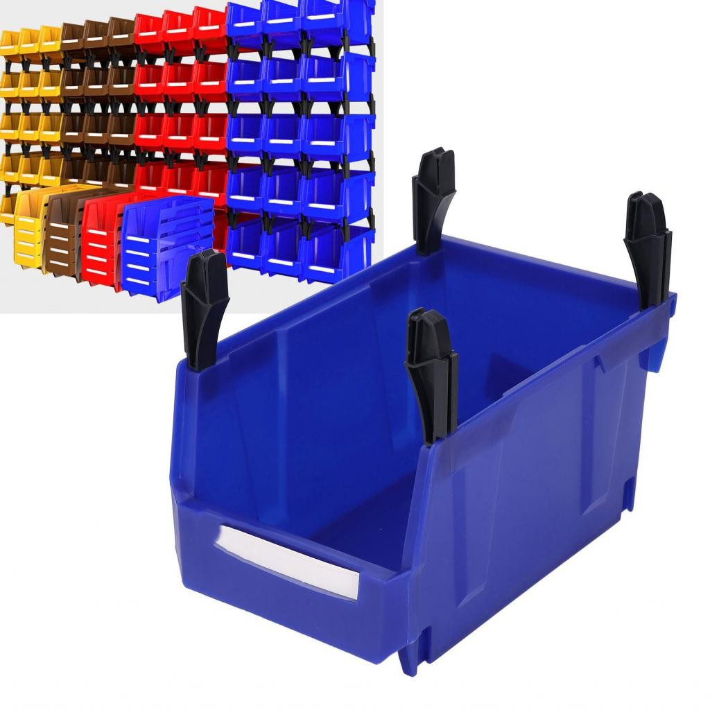 Ttiitt Stackable Shop Tool Bin PP Plastic Vertical Assembly Versatile ...