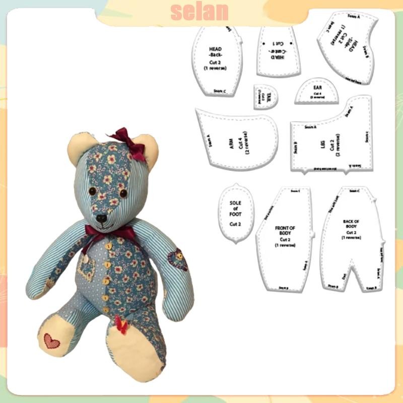 SEL Sewing Pattern Memory Bear Template Ruler Patchwork Stencil Tools ...
