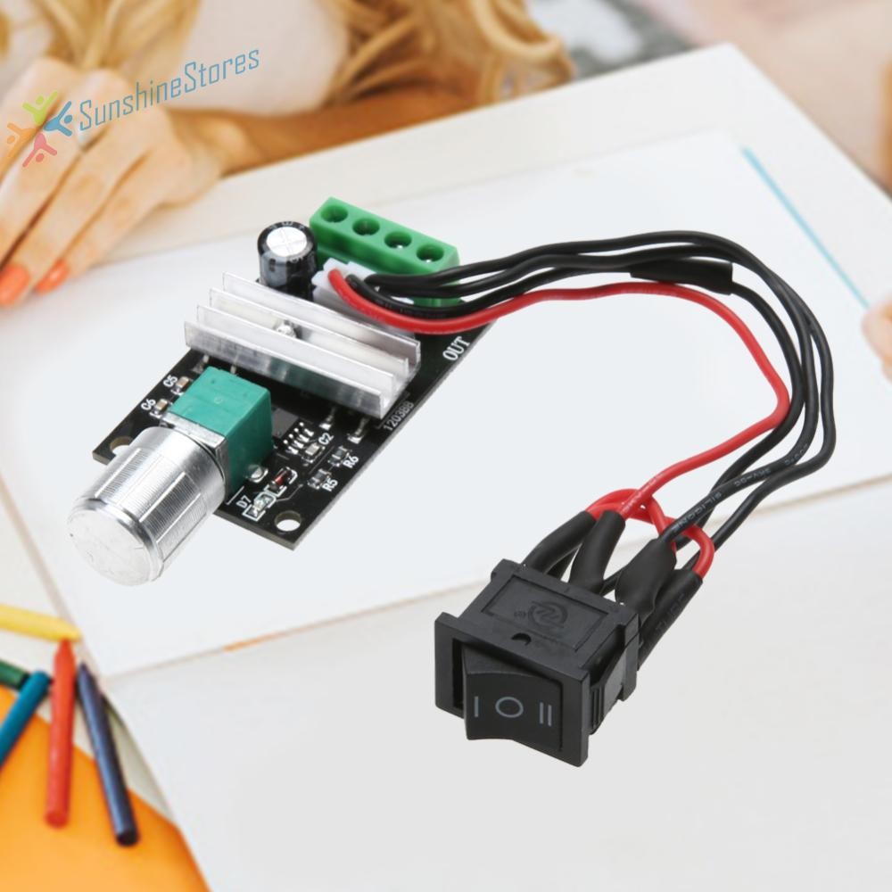 6V 12V 24V 3A DC Motor speed Controller Reversible PWM Control Forward ...