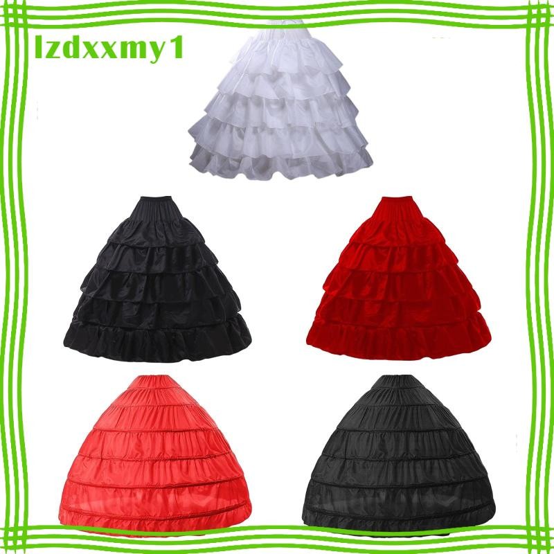 [ Polyester Bridal Hoop Crinoline Ball Gown Petticoat Wedding Dress for ...