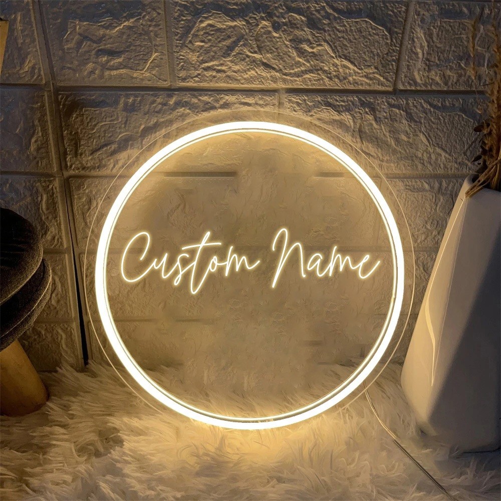 Custom Name / Logo Neon Signs Shop Decoration Customised Shop Logo LED ...
