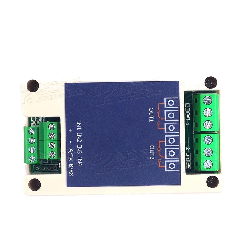 COD☆2-way 485 serial port relay module switch quantity acquisition 12V ...