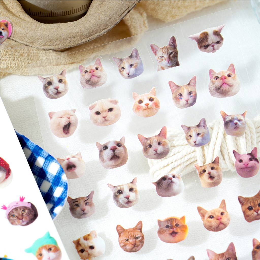 Small Size Scrapbook Stickers Diy Decoration Super Cute Cats Stickers 