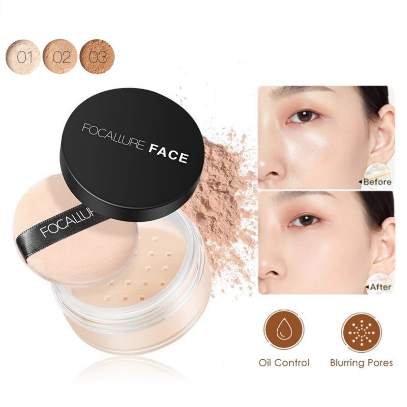 3 Colors Loose Setting Powder Matte Oil Control Smooth Face Makeup ...