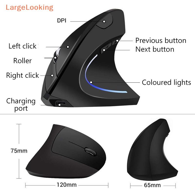 [LargeLooking] Wired Right Hand Vertical RGB Mouse Ergonomic Gaming ...