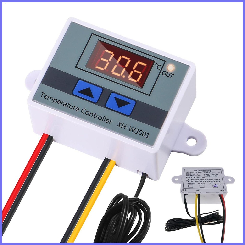 Microcomputer Temperature Controller Digital Thermostat Button with ...