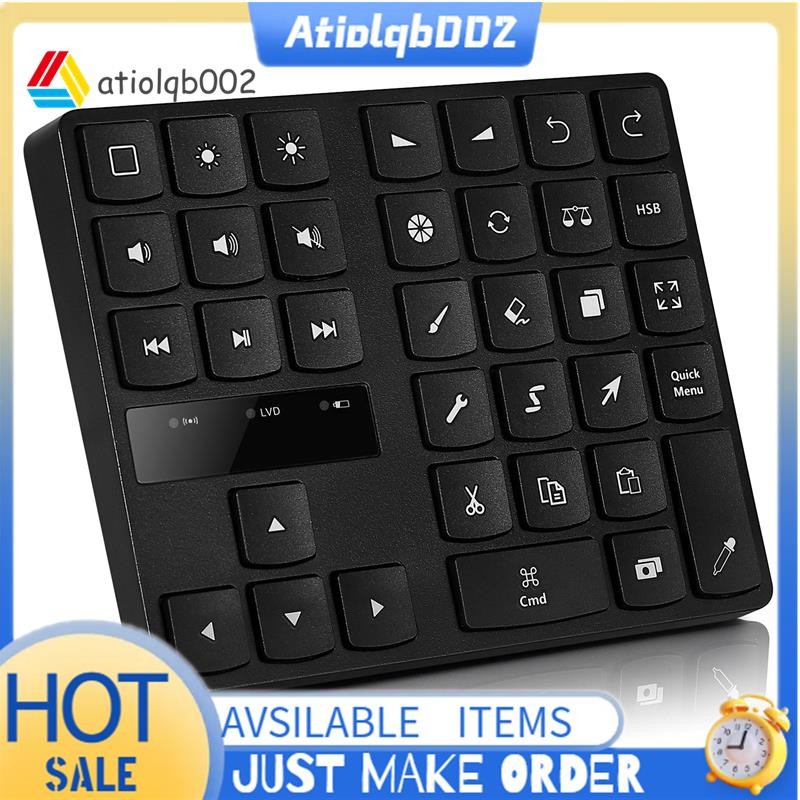 Bluetooth Drawing Keypad 35 Keys Rechargeable Wireless Keyboard for ...