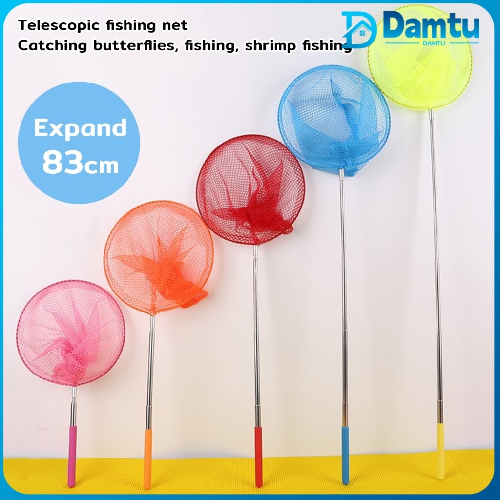 Retractable Fishing Net Stainless Steel Insect Butterfly Catch Net ...