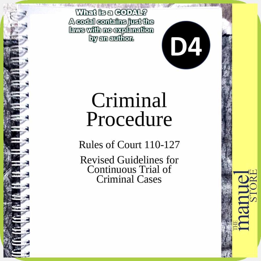 Codal'Y*Notebook%L_(2023):aM^-/sF^Criminal/wC^Procedure/iH^Rules/jw ...