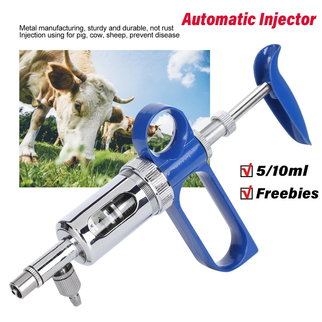 5/10ml Automatic continuous syringe adjustable veterinary syringe ...