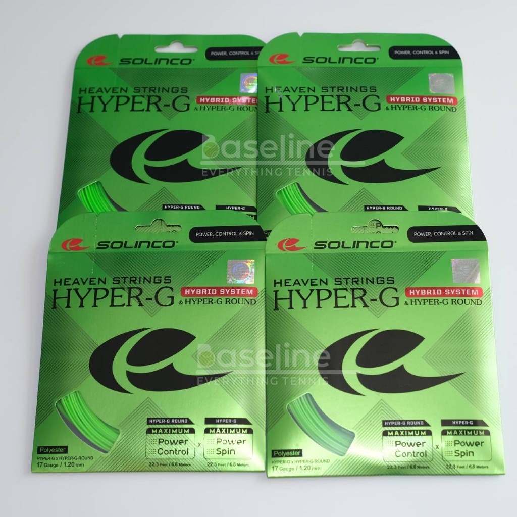 Original Solinco Hyper-G Hybrid Set - Hyper-G and Hyper-G Round Tennis ...
