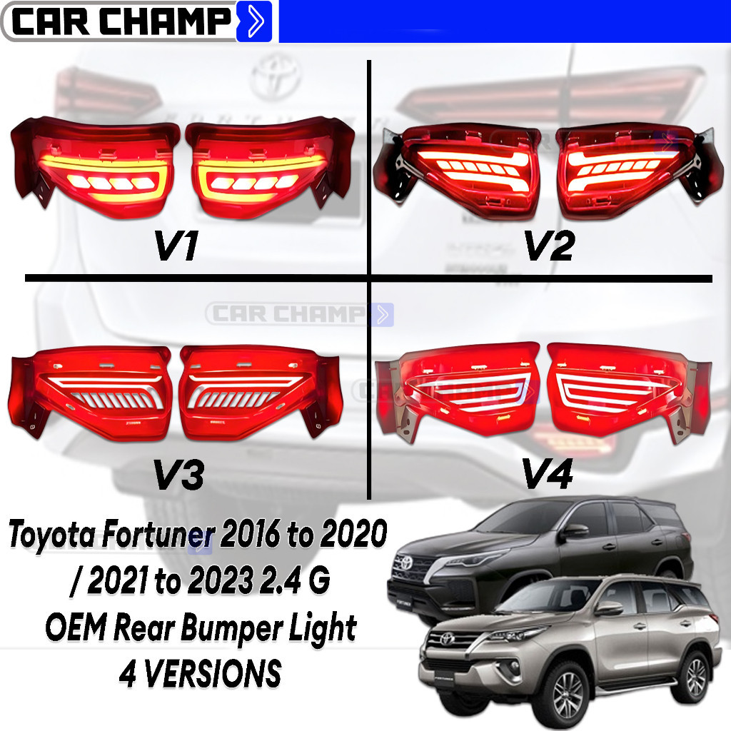 Toyota Fortuner 2016 to 2020 / 2021 to 2025 2.4 G OEM Rear Bumper Light ...