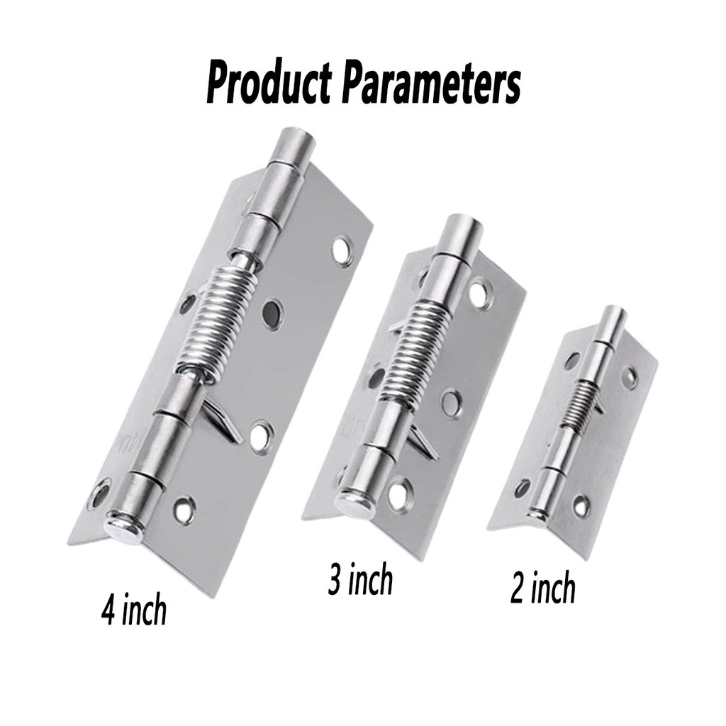 Stainless Steel Spring Hinges Door Closers Automatic Return Folding ...