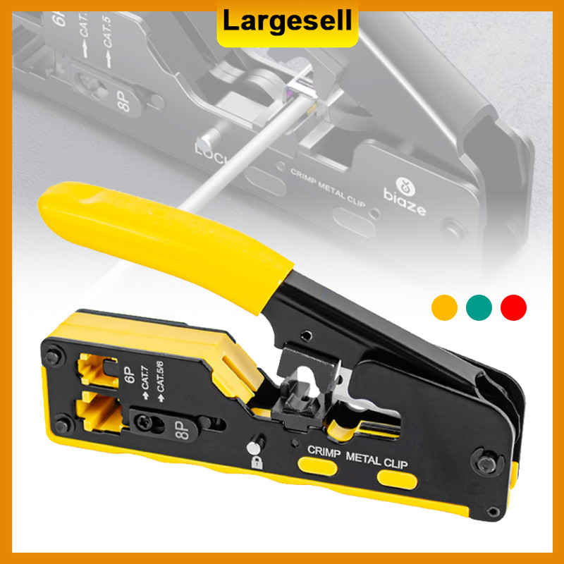 All-in-one RJ45 Crimp Tool Ethernet Cable Crimping CAT7/CAT6/CAT5 ...