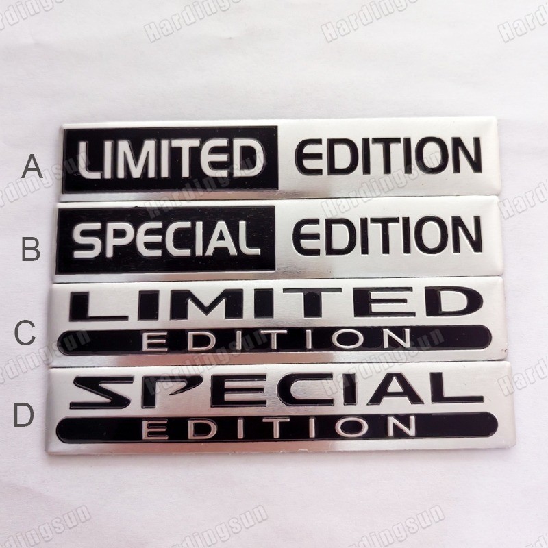 1 x Aluminum LIMITED EDITION SPECIAL EDITION Letter Logo Car Auto ...