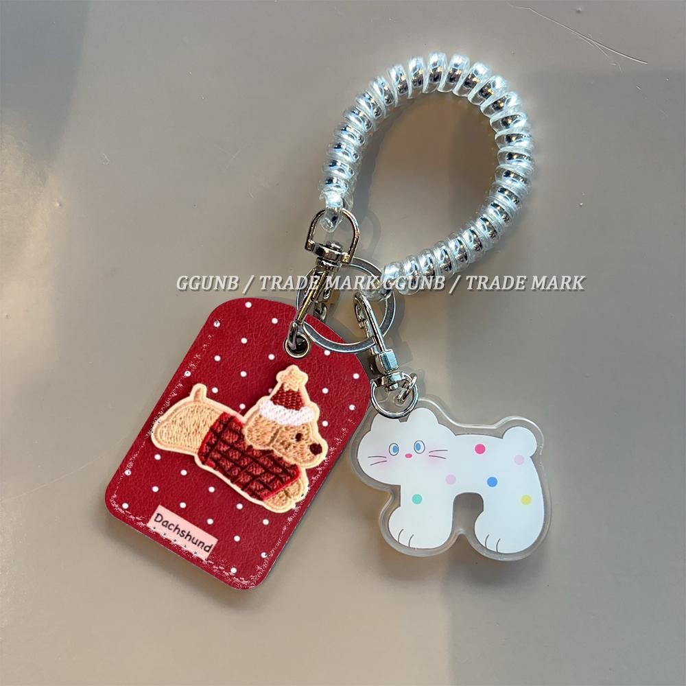 Christmas Dachshund Student Campus Card Meal Card Holder Access Control ...