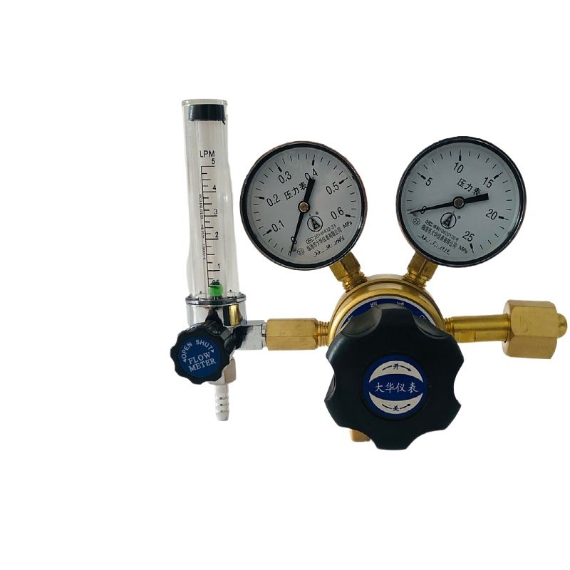 吉Double meter standard gas flow meter pressure reducing valve pressure ...