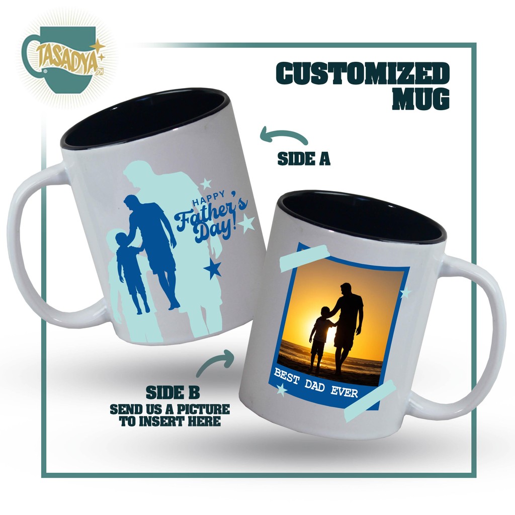TASADYA PERSONALIZED FATHER'S DAY BEST DAD HIGH QUALITY SUBLIMATION ...
