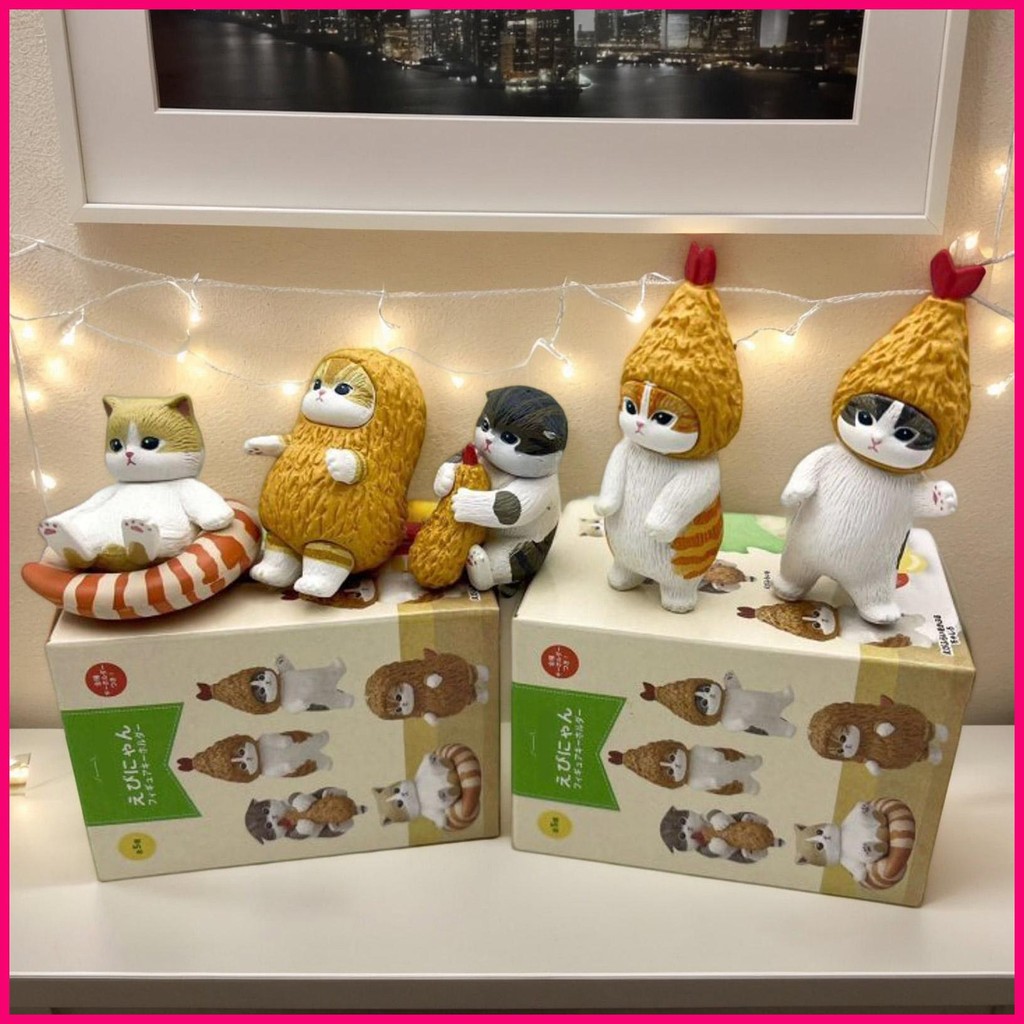 For Mofusand Desktop Cat Figures Cute Cartoon Cat Desktop Ornaments for ...