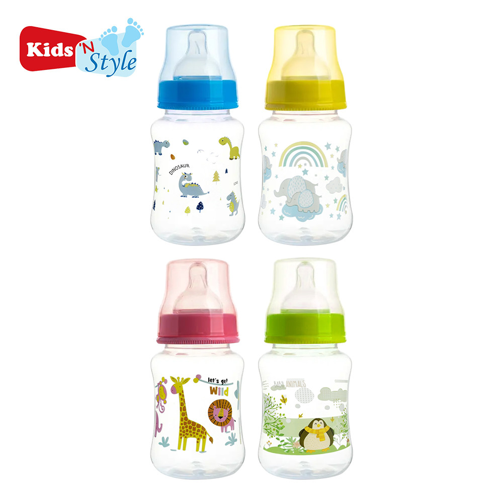 Pink Penguin BPA Free Baby Feeder Bottle 60ml with Nipple & Cute Cover