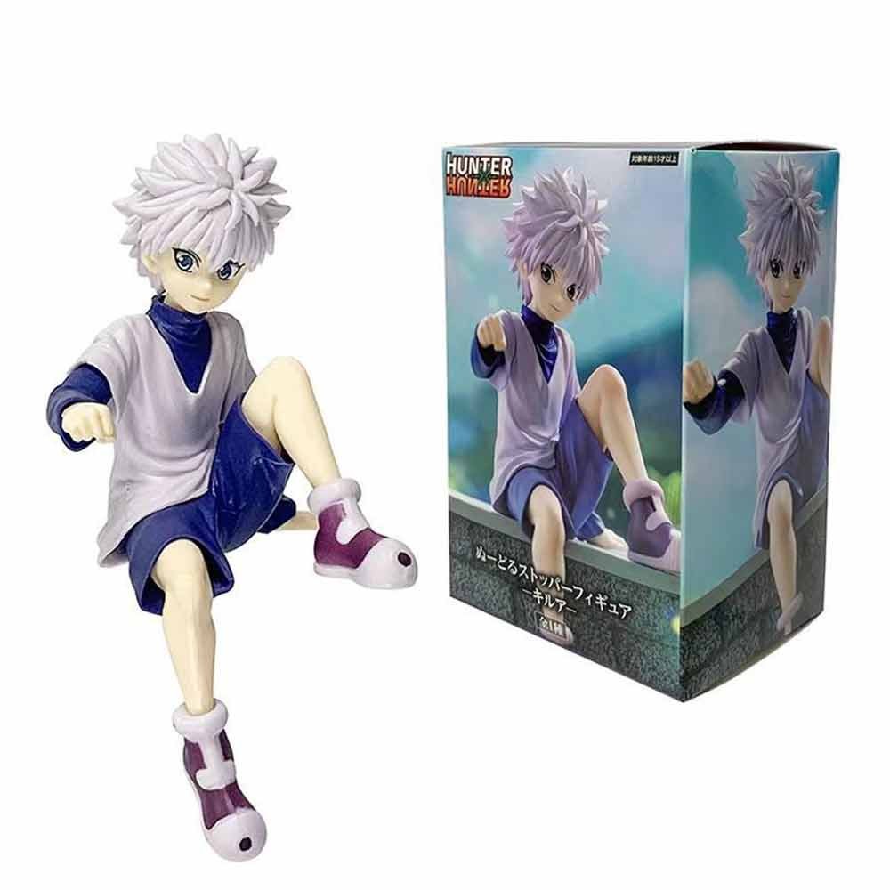 Figurine Anime Killua Zoldyck / Gon Freecss - Statue PVC Assise 12-15 Cm - Décoration Collection Hunter X Hunter Décoration Bureau Anime