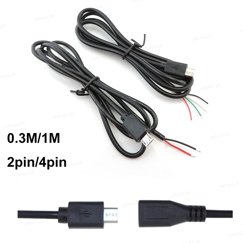 0.3m 1m Micro USB 2.0 type A Male Female Jack DIY Extension repair ...