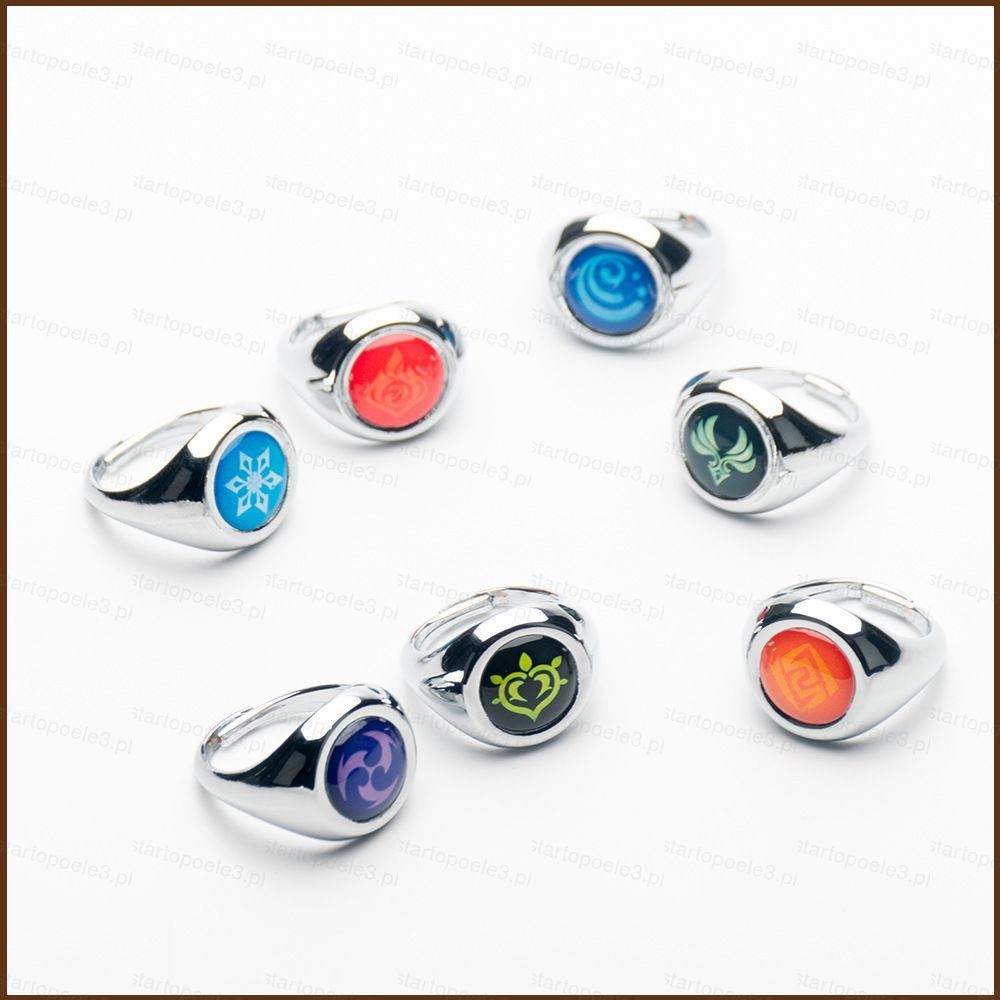 ST3 Genshin Impact Vision Rings Model Dolls Gift For Kids Anemo Dendro ...