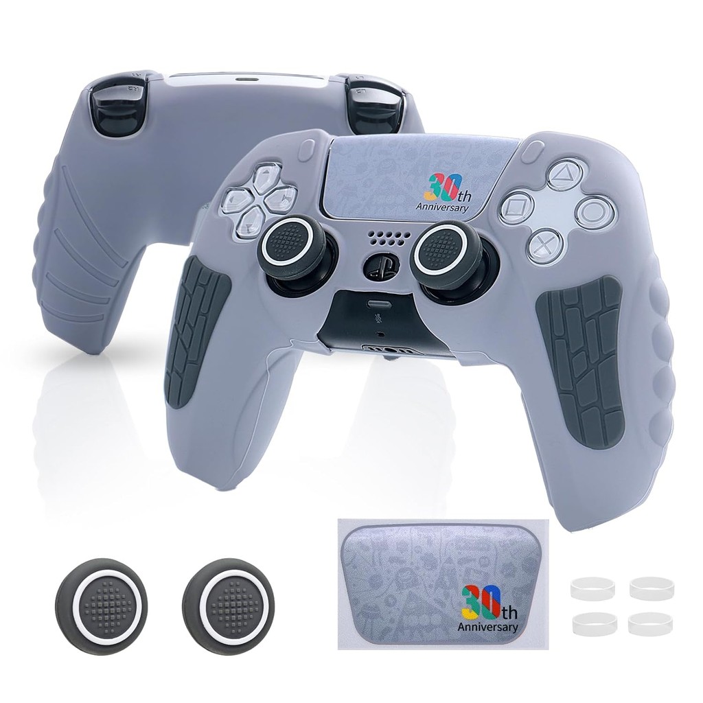 PS5 Controller Cover Case, Anti-Slip Silicone Cover Skin Compatible ...