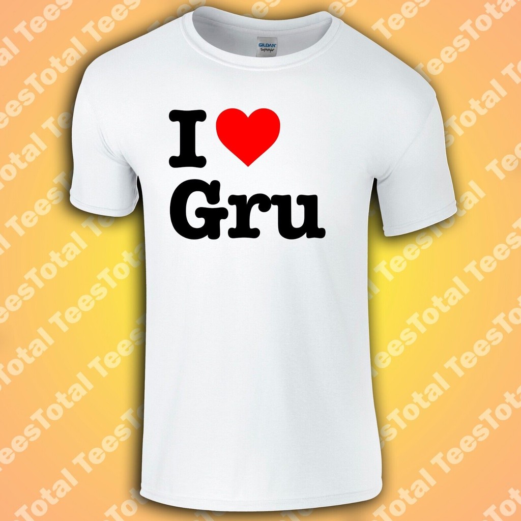 I Love Gru T-Shirt | Minions | Funny | Geek | Shopee Philippines