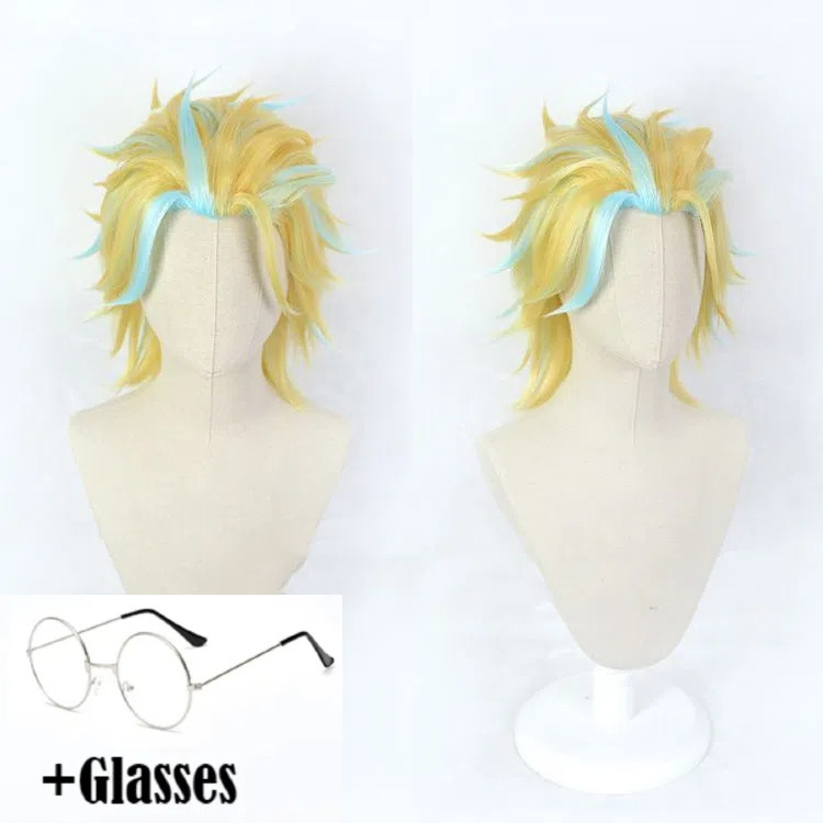 Anime Tokyo Revengers Rindo Haitani Cosplay Wig Golden Blue Short Hair ...