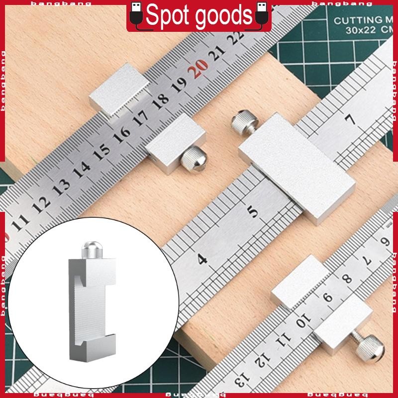 Bang Steel Ruler Positioning Block Ruler Limiters Measuring Marking ...