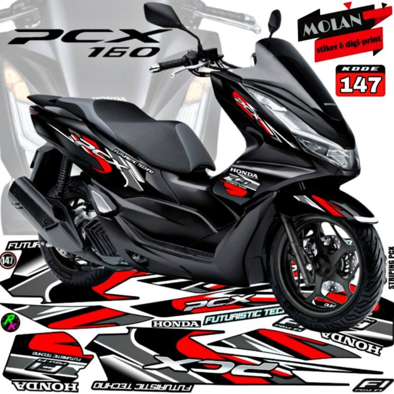 Decal Sticker Striping Variations for All New Honda PCX 160 - New PCX ...