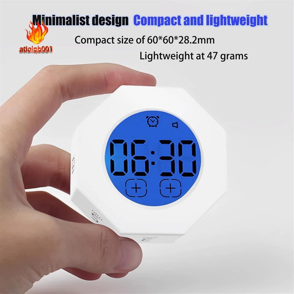 In 1 Piece Pomodoro Timer Octagonal Gravitational Flip Focus Timer Mute ...