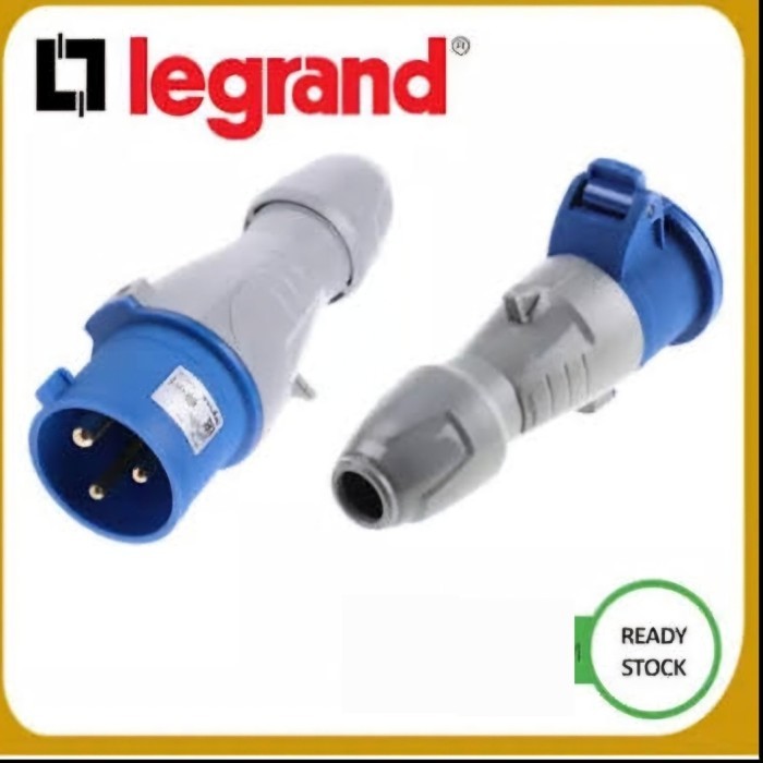 Legrand connector socket / plug mounting 1 phase 3 pin 16 ampere 2p+E ...