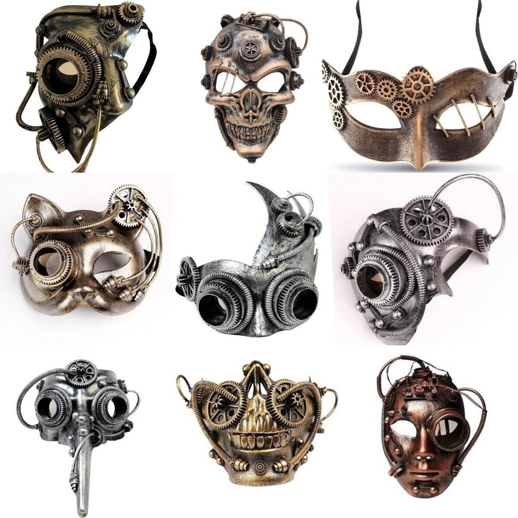 Cyberpunk Mask Mechanical Mask Halloween cos Mask Comic Show Mask ...