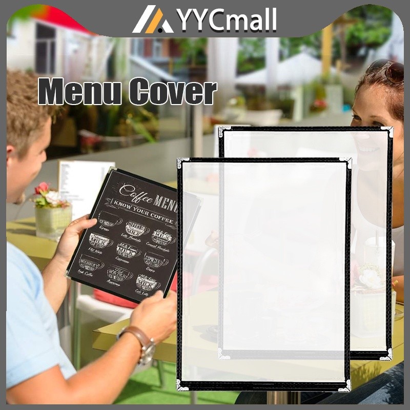 A4 Transparent Menu Book Cover Menu Holder Menu Book Price List With ...
