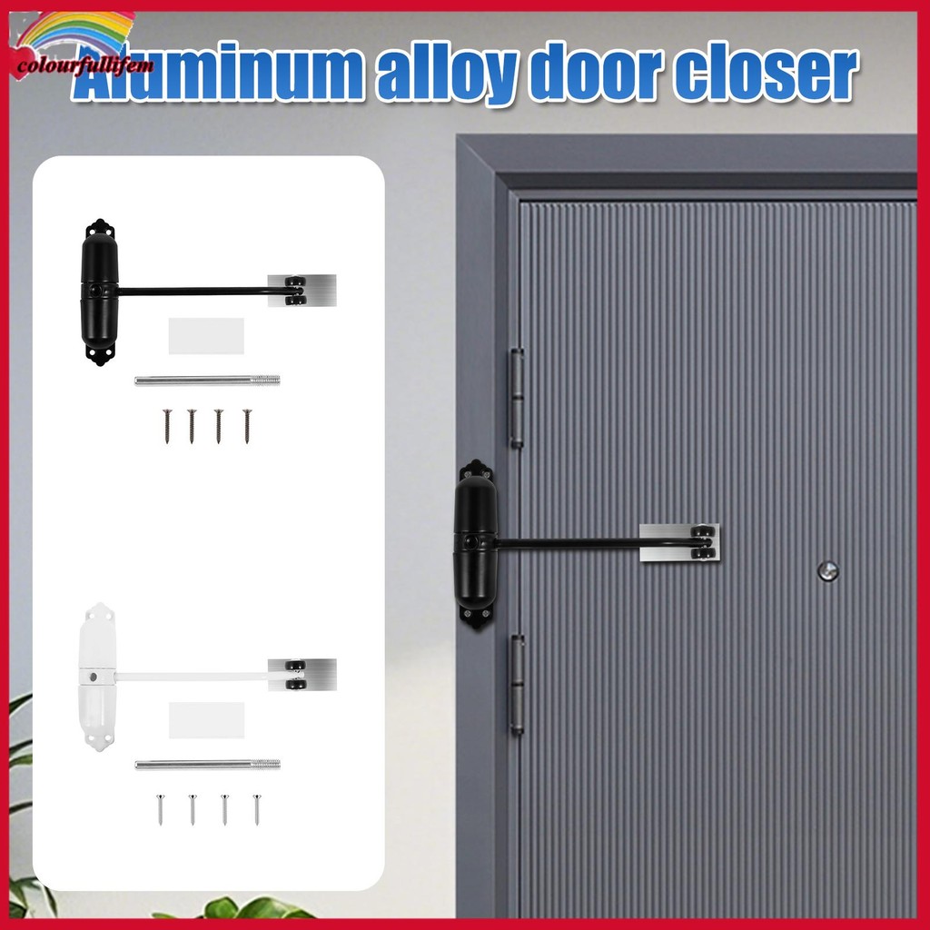Automatic Door Closer Aluminum Alloy Door Closer Double Spring Door ...