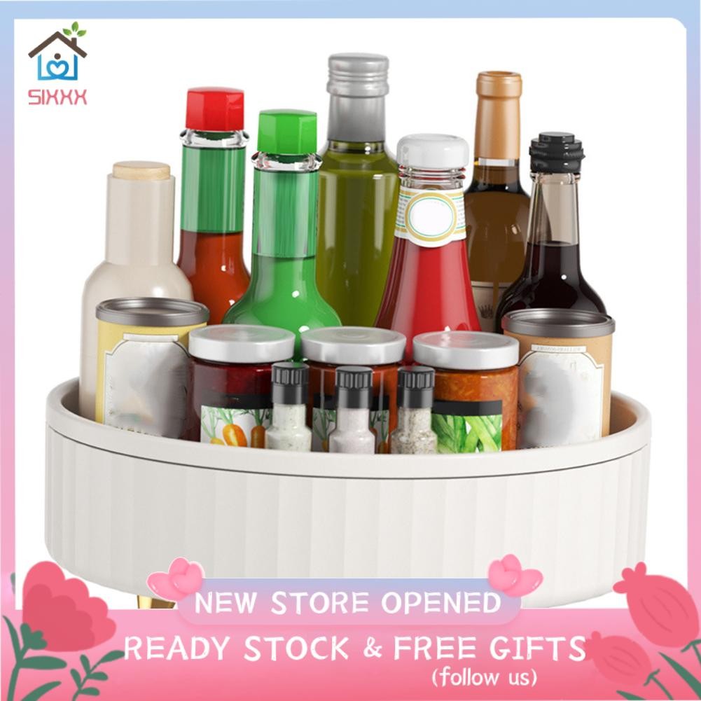 Sixxx Rotating Spice Rack Space Saving Large Capacity Easily Access ...
